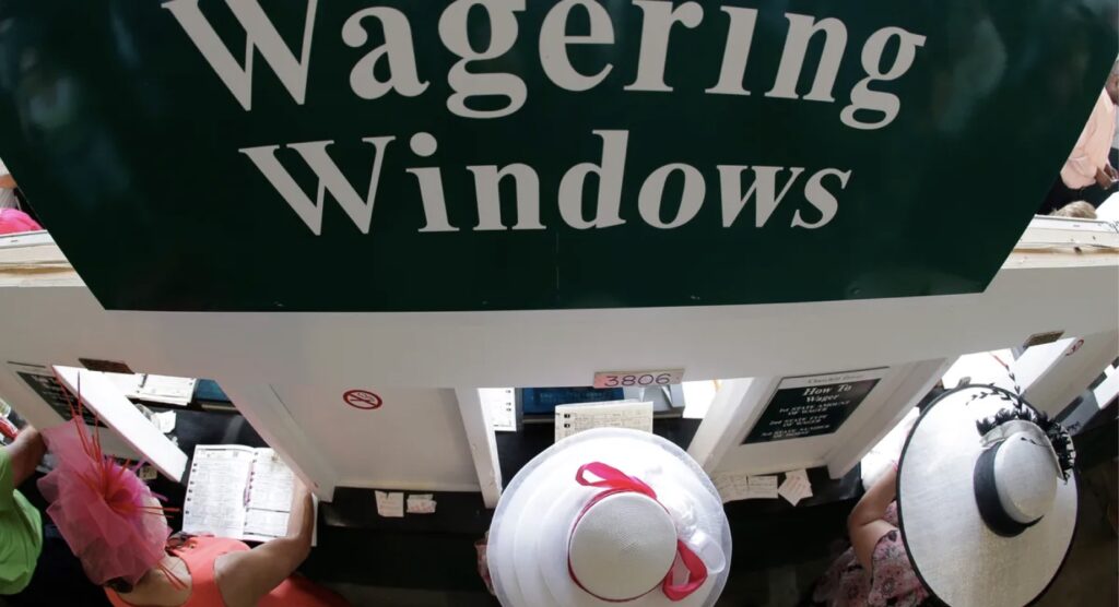 Wagering windows at Churchill Downs