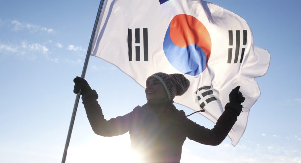 South Korean athlete at Winter Olympics