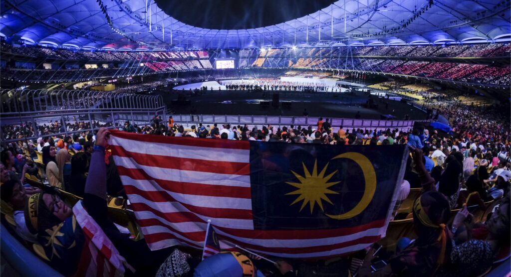 Malaysia fans inside stadium