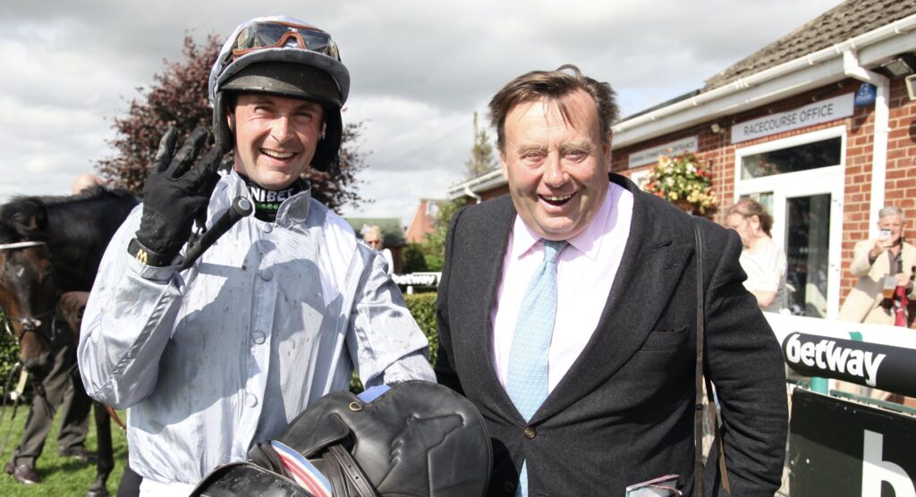 Nicky Henderson with Nico de Joinville