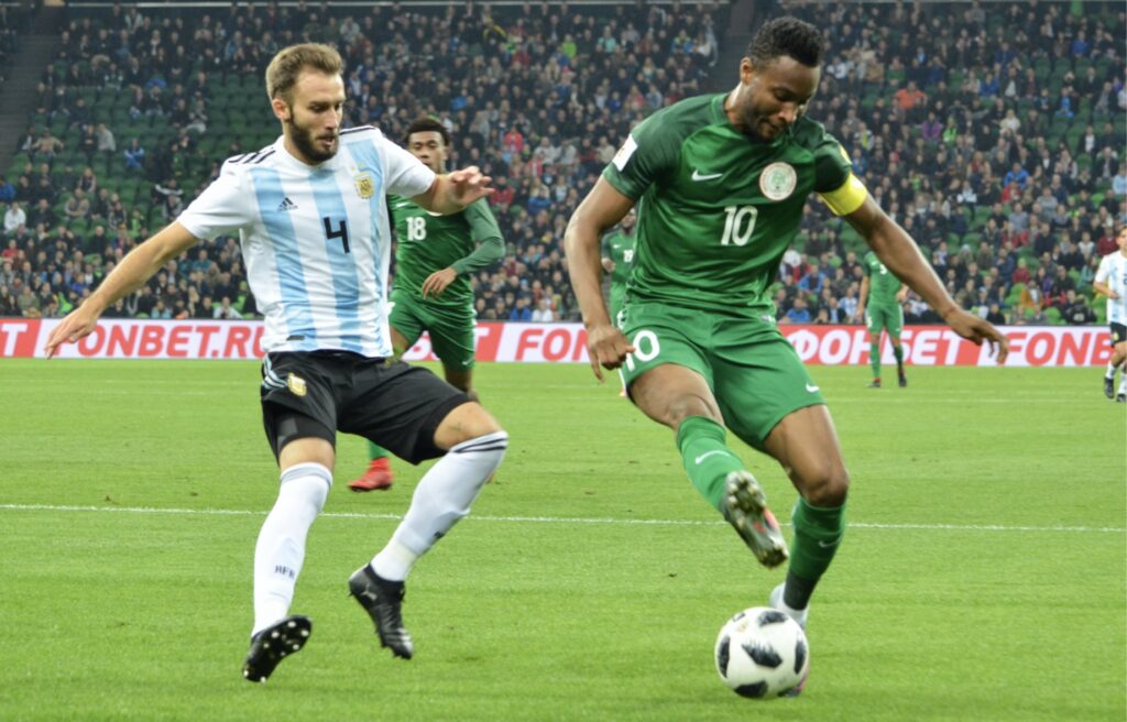 Nigeria v Argentina football match