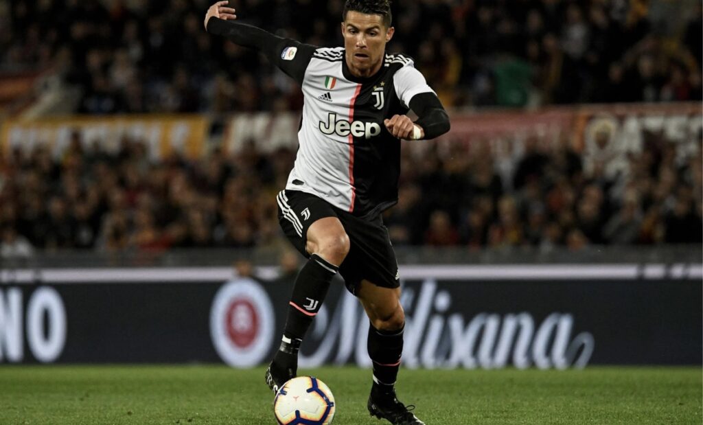 Cristiano Ronaldo playing for Juventus
