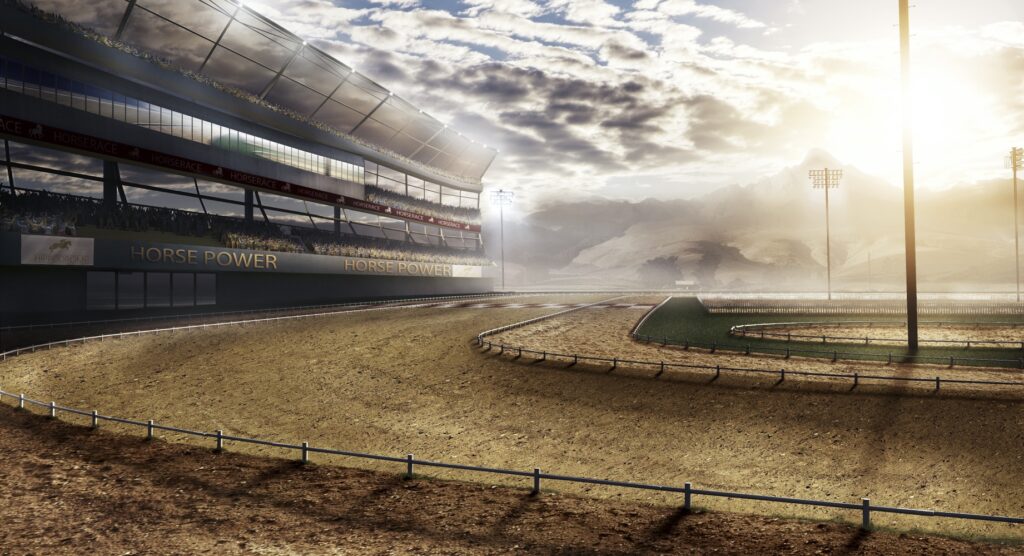 Digital image of racetrack
