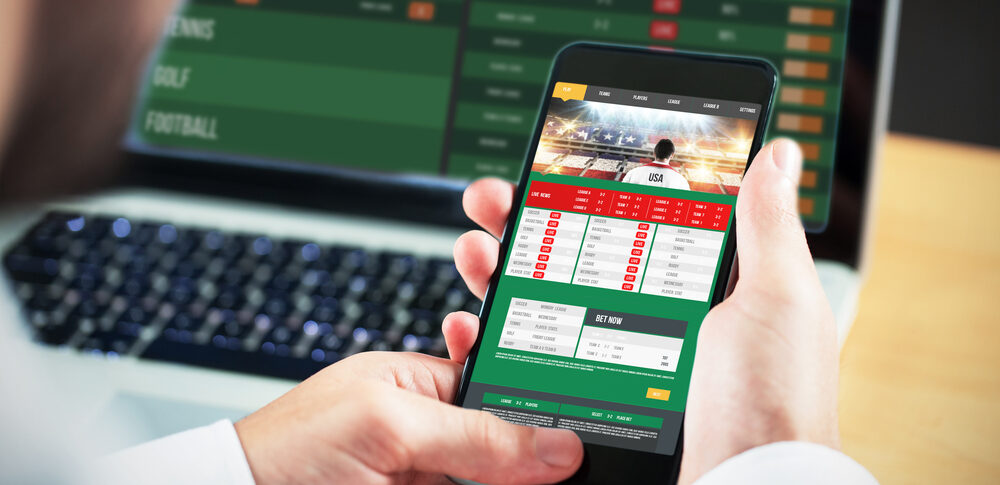 Betting online via mobile and desktop