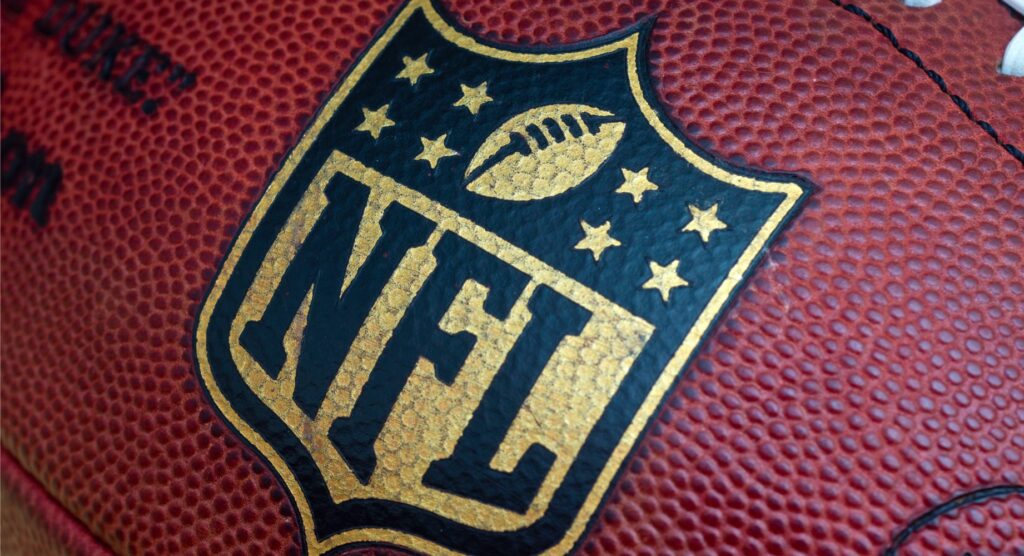 NFL logo on ball