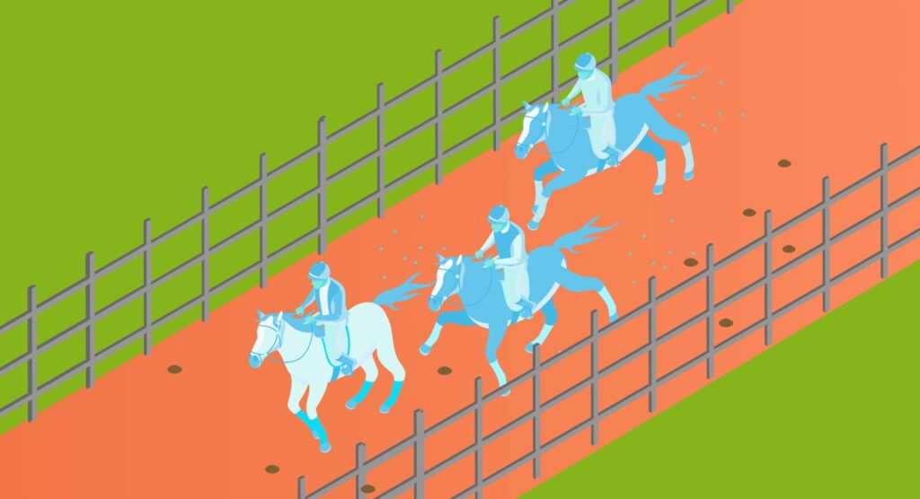 Virtual horse race