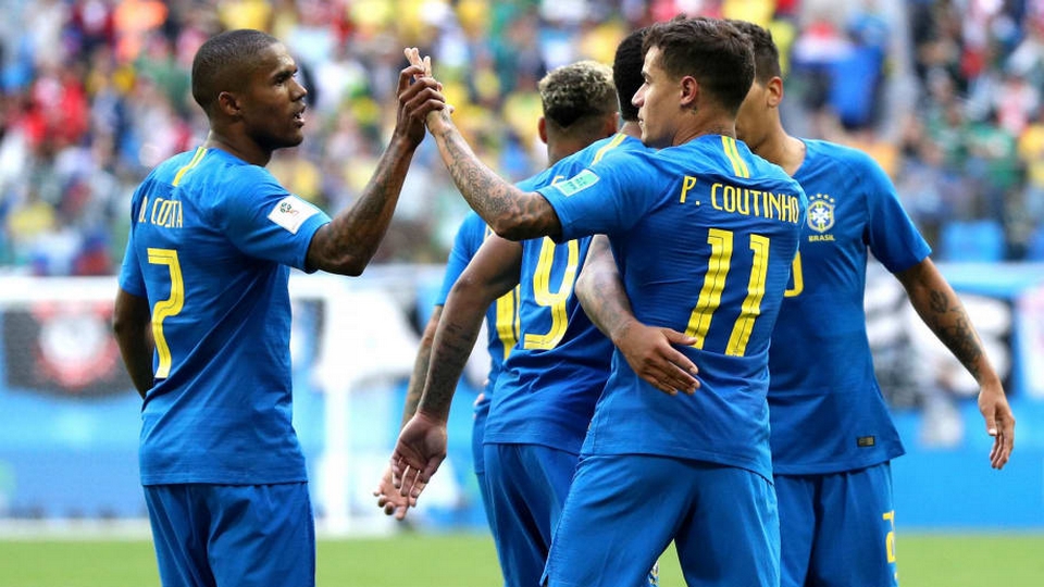 Brazil hit two in injury time to beat Costa Rica