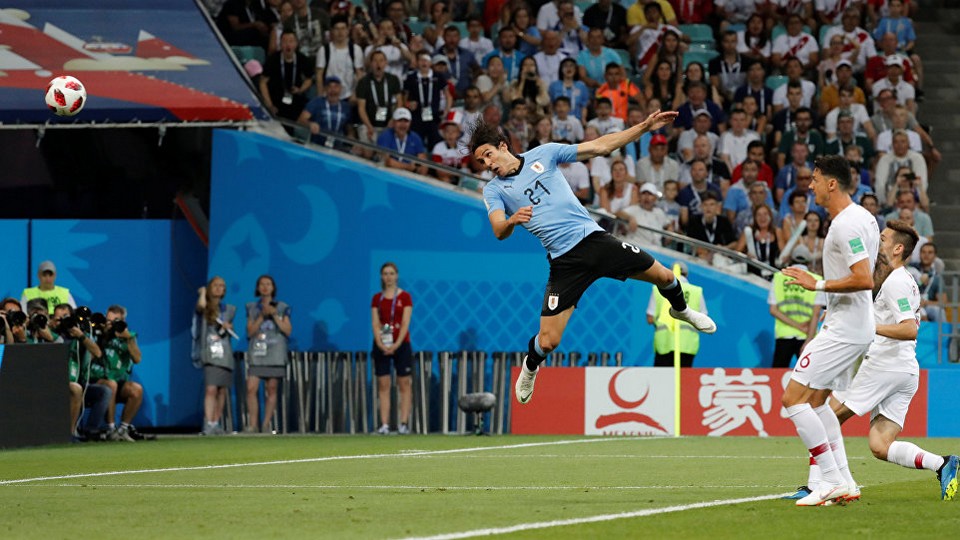 Edinson Cavani scored twice against Portugal but is a doubt for the France game