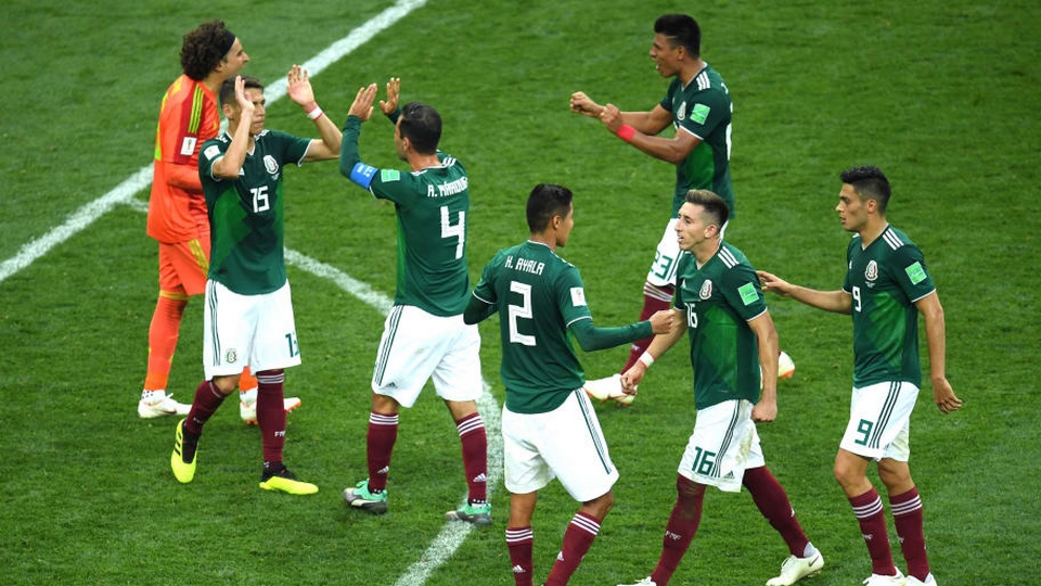 Mexico beat Germany 1-0 in the World Cup