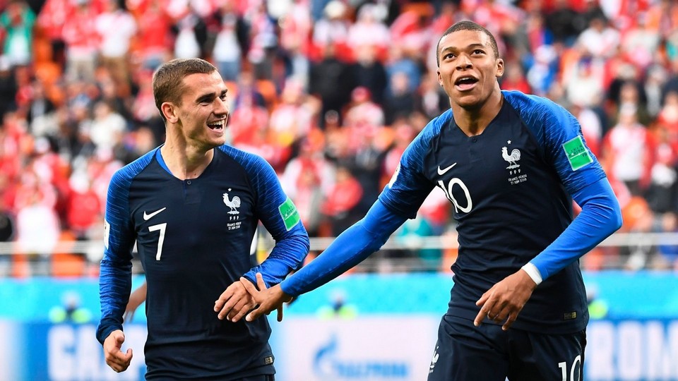 Kylian Mbappe and Antoine Griezmann