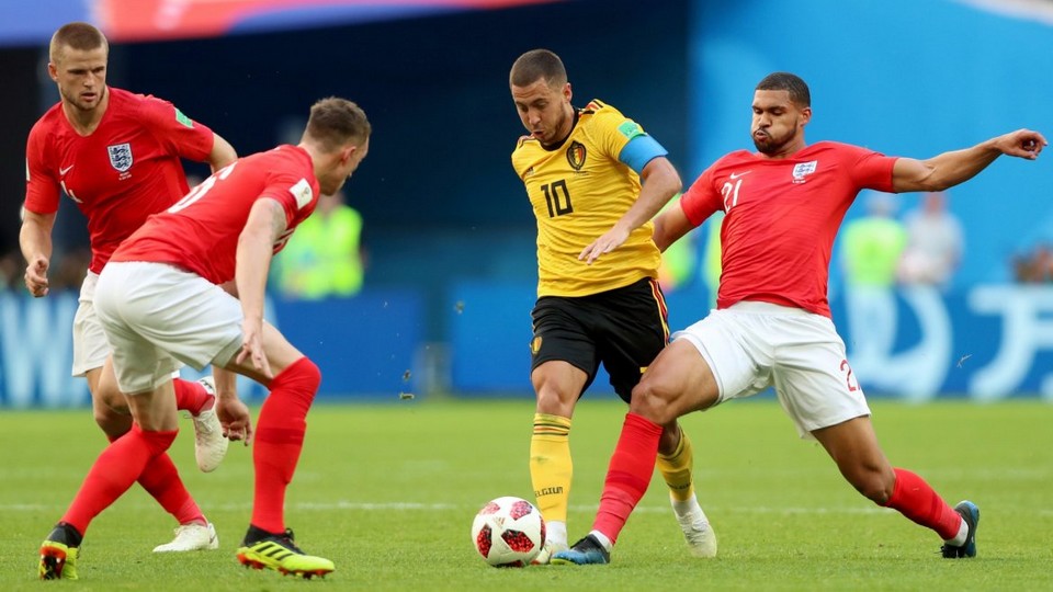 Eden Hazard grabbed Belgium's second as they secured third place