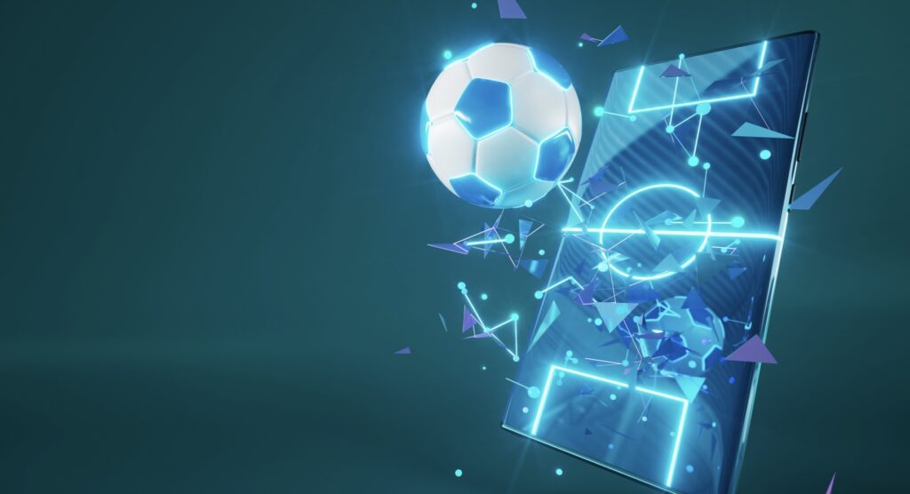Digital football and pitch