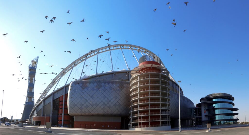 View from outside Lusail Stadium