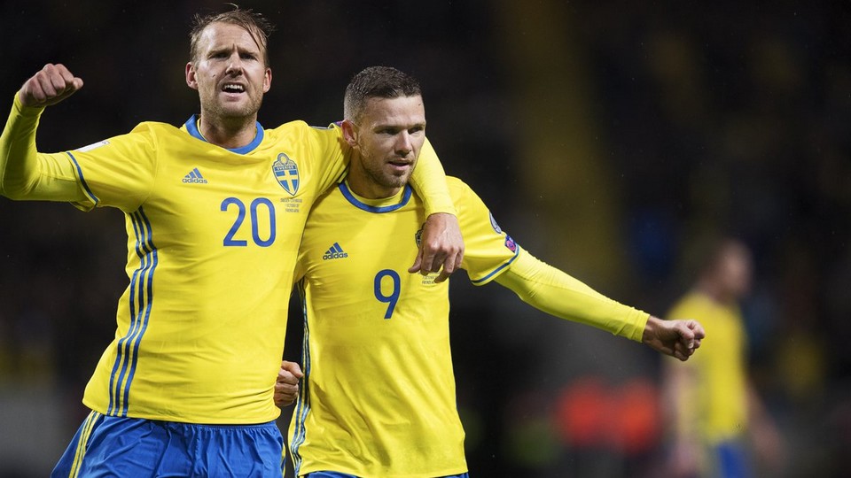 Sweden celebrating win