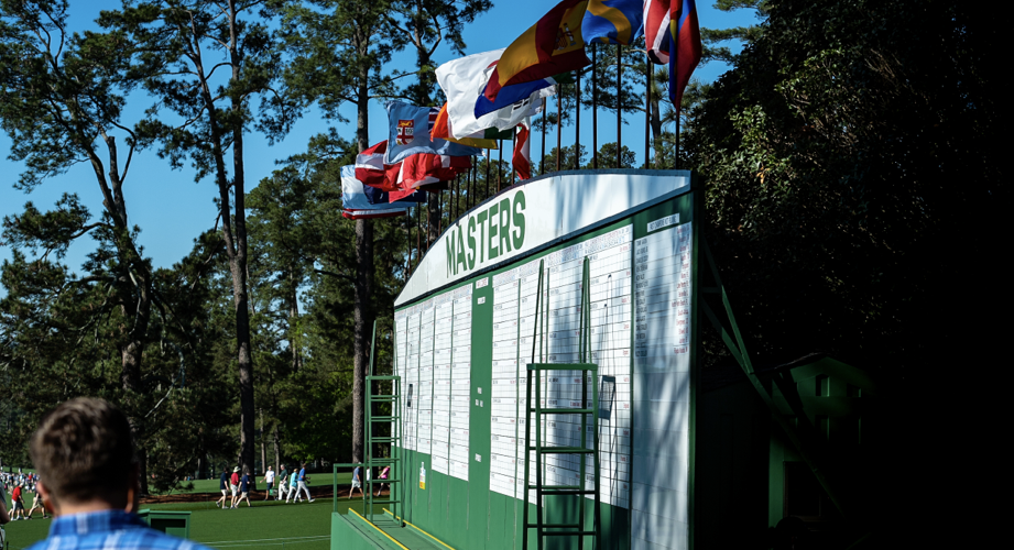 Augusta National Golf Club leader-board