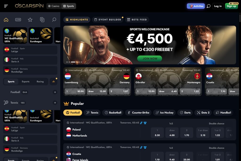 OscarSpin Screenshot