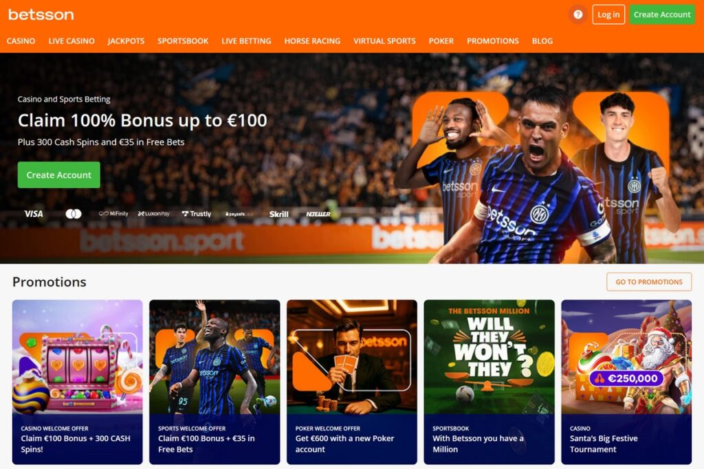 Betsson Sports Screenshot