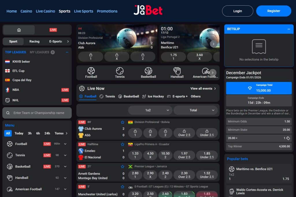 Jaabet Sports Screenshot