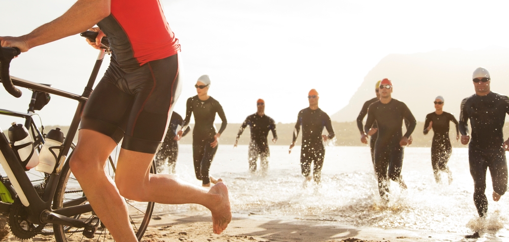 Swimmers emerge in triathlon